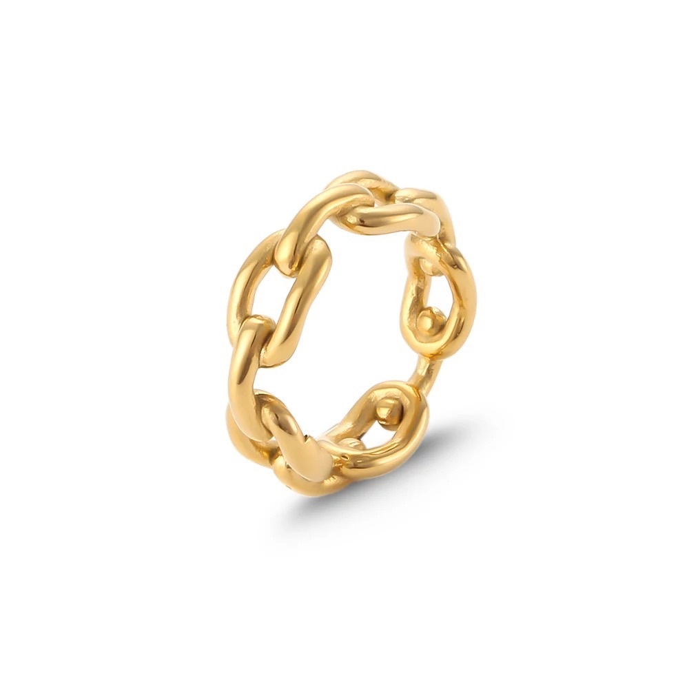 Janet Band Ring-18k gold plated